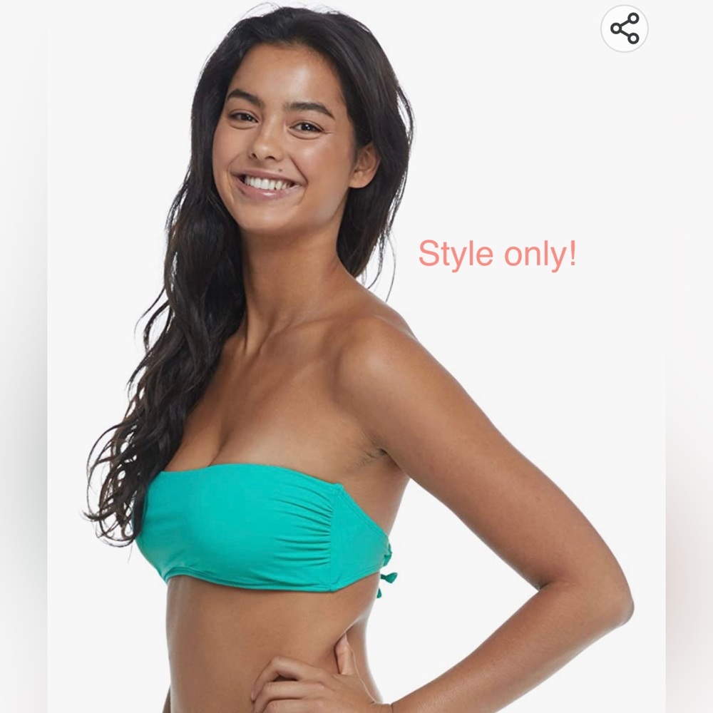 EUC EIDON Charlotte Bandeau Bikini Top Swimsuit in Tamarindo